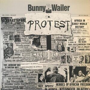 bunny wailer protest 1982 reissue reggae lp - wailers tosh blackheart man jah